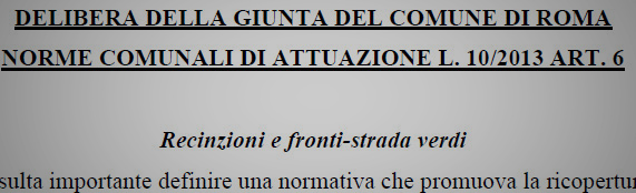 Delibera Comune Roma